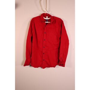 Lands' End Men's Long Sleeve Button-Down Shirt Heavyweight Oeko-Tex